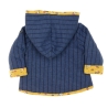 Veste réversible Bleu/Jaune à fleurs Fille EOM Ezeima