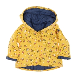 Veste réversible Bleu/Jaune à fleurs Fille EOM Ezeima