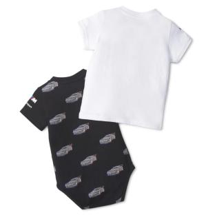T-shirt + Body Noir/Blanc bébé/Enfant Puma Bmw Mms