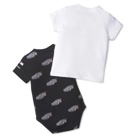 T-shirt + Body Noir/Blanc bébé/Enfant Puma Bmw Mms