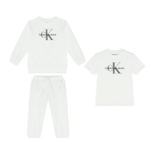 Ensemble de Survêtement Blanc Garçon Calvin Klein Jeans Starter Gif