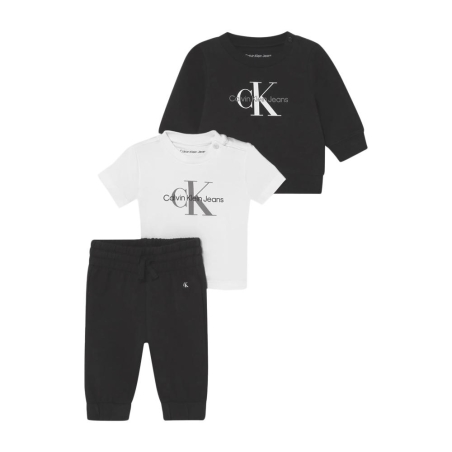 Ensemble Noir Garçon Calvin Klein Jeans Monogram