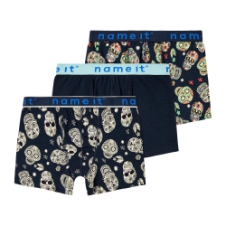 x3 Boxers Noir/Jaune Garçon Name it Sapphire