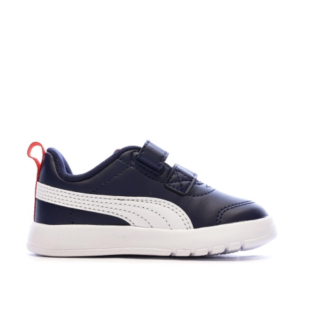 Baskets Marines/Blanches Puma Courtflex V3 V Inf