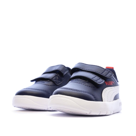 Baskets Marines/Blanches Puma Courtflex V3 V Inf