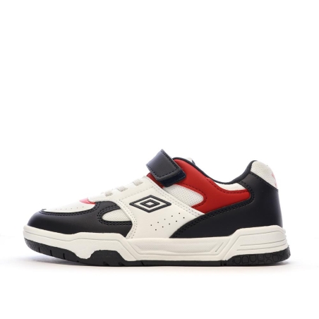 Baskets Blanches/Rouges/Marine Garçon Umbro Travys