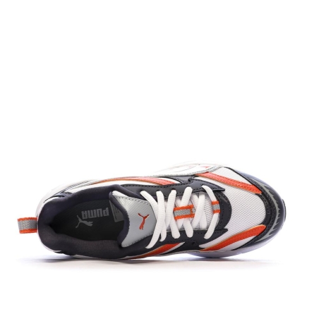 Baskets Blanc/Rouge Garçon Puma Morphic Earthy