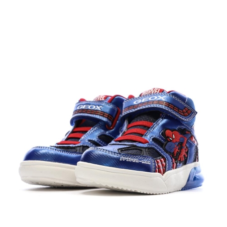 Baskets Bleu/Rouges Garçon Geox Grayjay