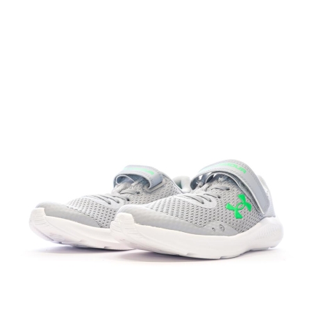 Baskets Grises Enfant Under Armour Bps Pursuit 3 Ac