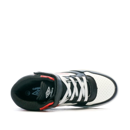 Baskets Noires/Rouges/Blanches Garçon Rouge Umbro Olly Vlc