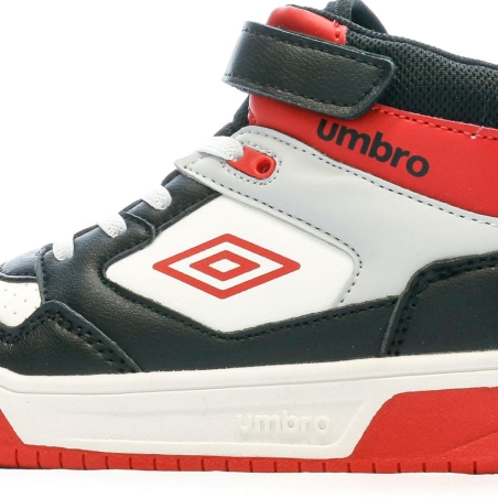 Baskets Noires/Rouges/Blanches Garçon Rouge Umbro Olly Vlc