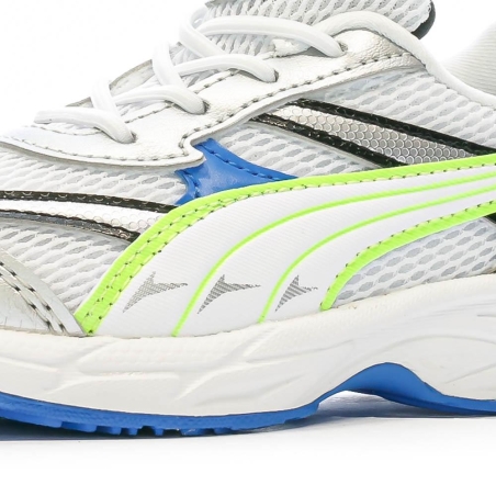 Baskets Blanche/Verte Garçon Puma Morphic