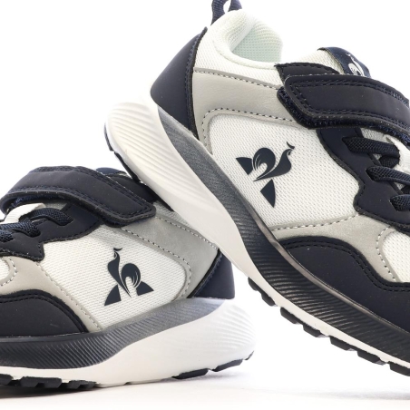 Baskets Marine/Blanc Garçon Le Coq Sportif R500 Ocean