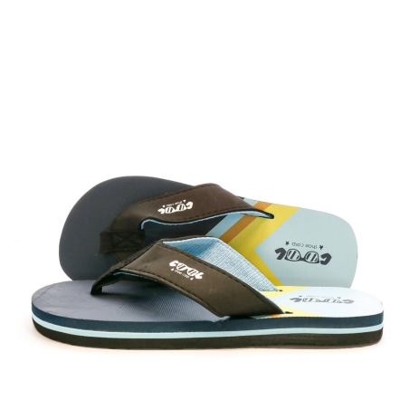 Tongs Noire/Bleu Garçon Cool Shoe Zinc