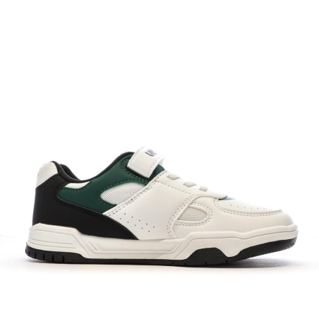 Baskets Blanches/Noires/Vert Garçon Umbro Travys