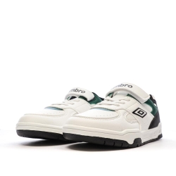 Baskets Blanches/Noires/Vert Garçon Umbro Travys