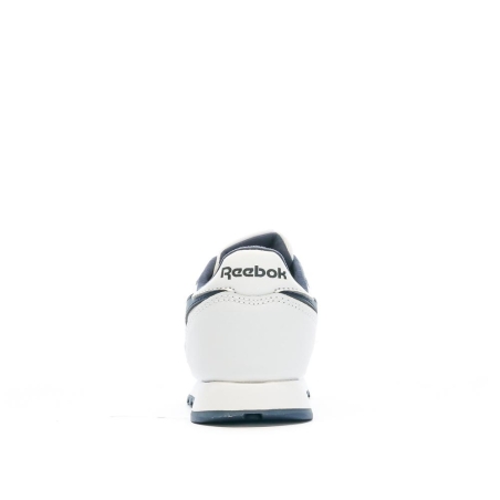 Baskets Blanche/Marine Garçon Reebok Classic Leather 100069851