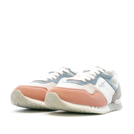 Baskets Corail/Blanc/Gris Garçon Pepe jeansLondon May