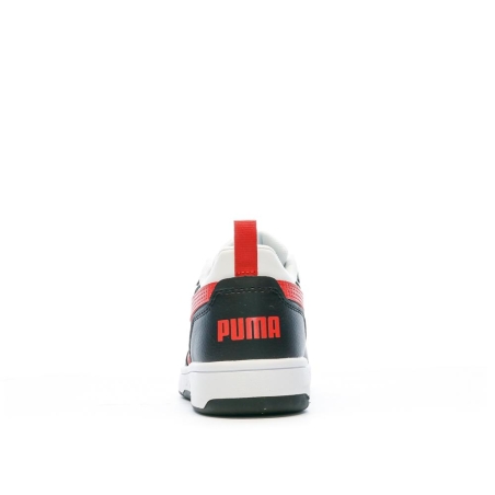 Baskets Noir/Blanc Garçon Puma Rebound