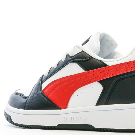 Baskets Noir/Blanc Garçon Puma Rebound