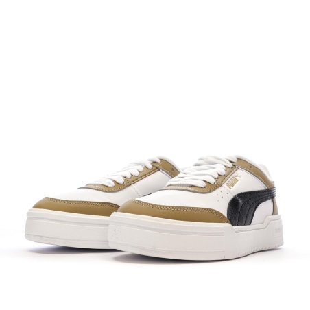 Baskets Blanches/Marron Garçon Puma Muted