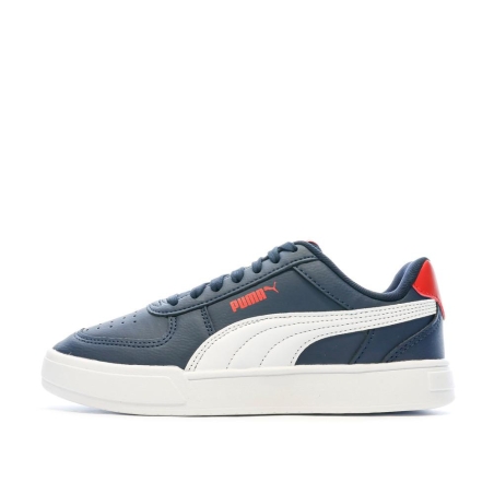 Baskets Marine/Blanc/Rouge Garçon Puma Caven
