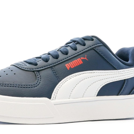 Baskets Marine/Blanc/Rouge Garçon Puma Caven