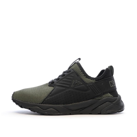 Baskets Kaki/Noires Garçon Kappa San Puerto