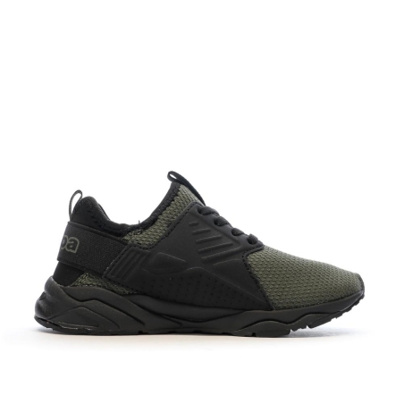 Baskets Kaki/Noires Garçon Kappa San Puerto
