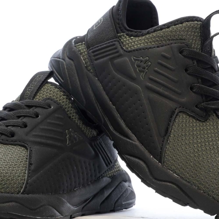 Baskets Kaki/Noires Garçon Kappa San Puerto
