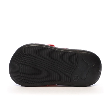 Sandales Noire/Rouge Enfant Puma Popcat 20