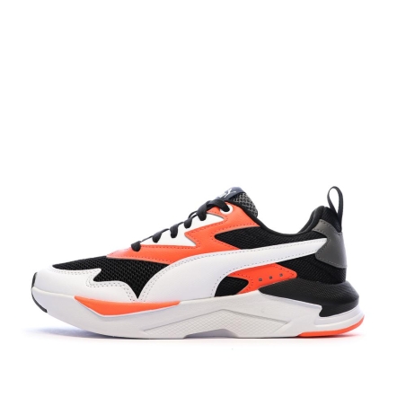 Baskets Noires/Blanches/Oranges Garçon Puma X-ray