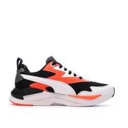 Baskets Noires/Blanches/Oranges Garçon Puma X-ray