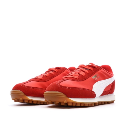 Baskets Rouges/Blanches Garçon Puma Easy Rider