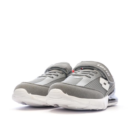 Baskets Grises/Blanches Garçon Lotto Novara