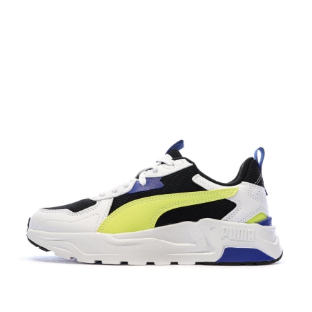 Baskets Noire/Jaune Garçon Puma Trinity