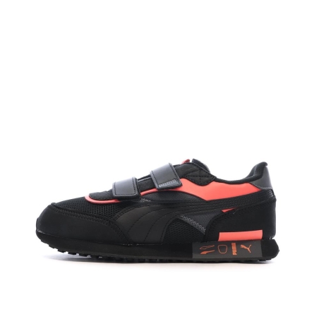 Baskets Noires/Oranges Garçon Puma Future Rider