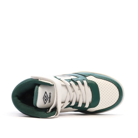 Baskets Vertes/Blanches Garçon Rouge Umbro Olly Vlc