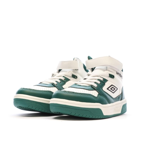 Baskets Vertes/Blanches Garçon Rouge Umbro Olly Vlc