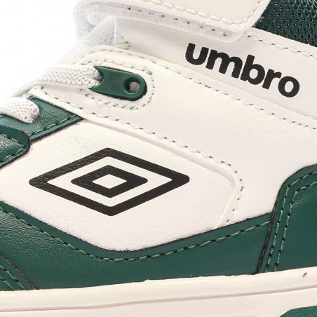 Baskets Vertes/Blanches Garçon Rouge Umbro Olly Vlc