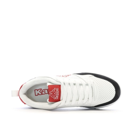 Baskets Blanches/Noires/Rouges Garçon Kappa Manis