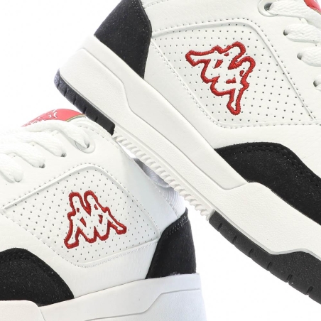 Baskets Blanches/Noires/Rouges Garçon Kappa Manis