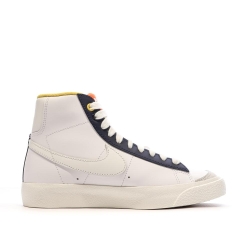 Baskets Blanche/Marine Garçon Nike Blazer Mid '77