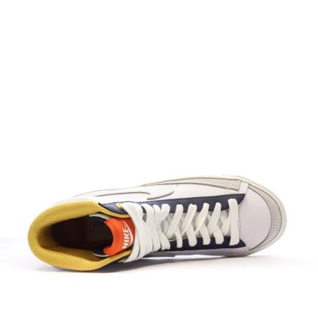 Baskets Blanche/Marine Garçon Nike Blazer Mid '77
