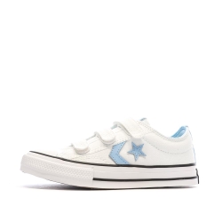 Baskets Blanches/Bleu Garçon Converse Star Player 76 Easy