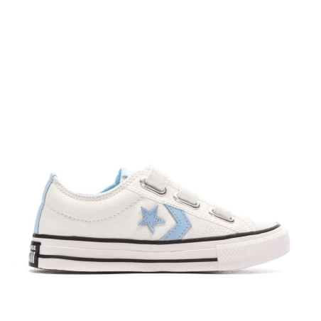 Baskets Blanches/Bleu Garçon Converse Star Player 76 Easy