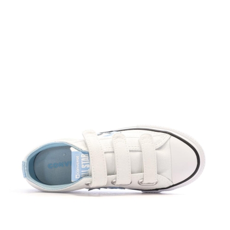 Baskets Blanches/Bleu Garçon Converse Star Player 76 Easy