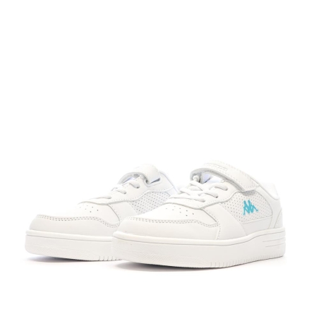 Baskets Blanches/Turquoises Garçon Kappa Falcon