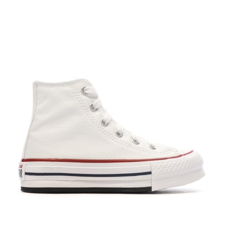 Baskets Blanches Enfant Converse All Star Eva Lift Canvas Platform
