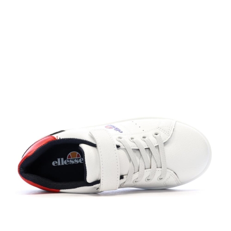 Baskets Blanc/Marine Garçon Ellesse Santo